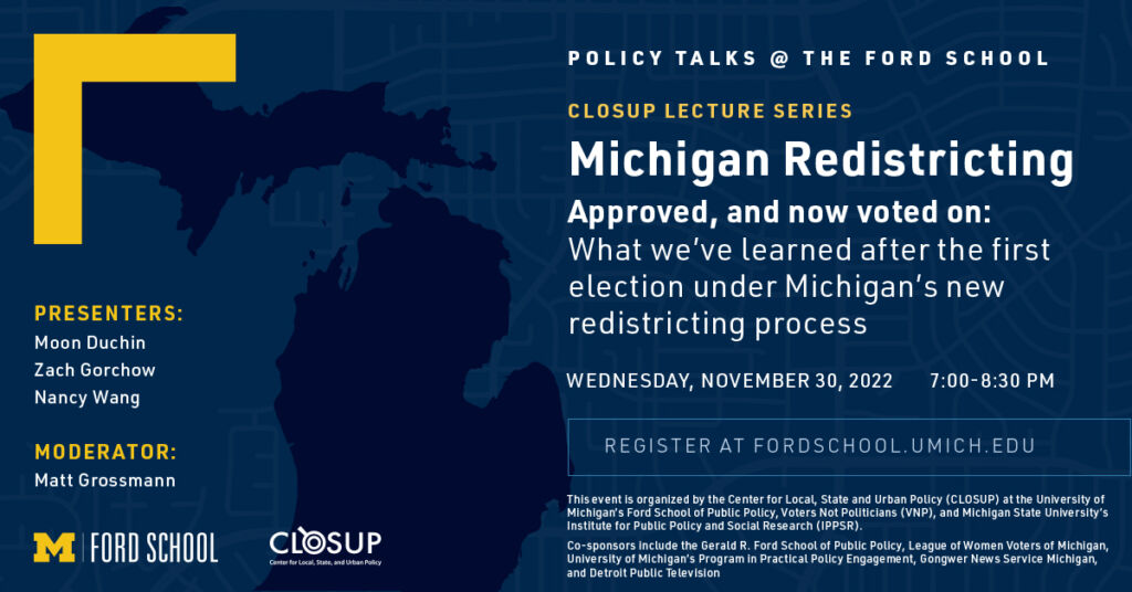 Redistricting Town Hall | Ford Policy School Speaker Events
