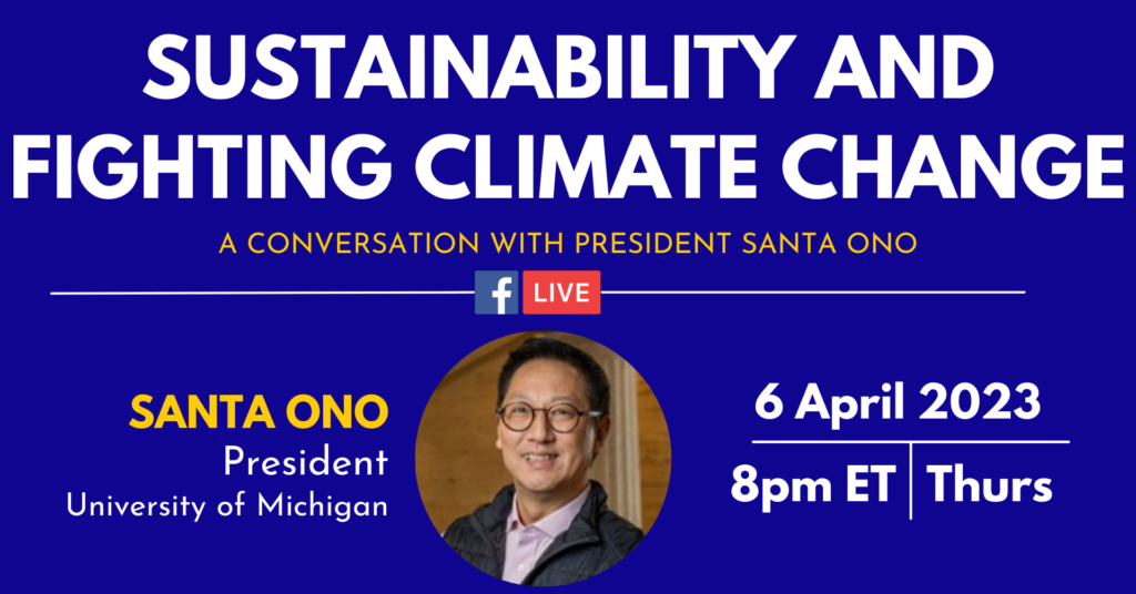 Sustainability Strategy: A Conversation with University of Michigan President Santa Ono