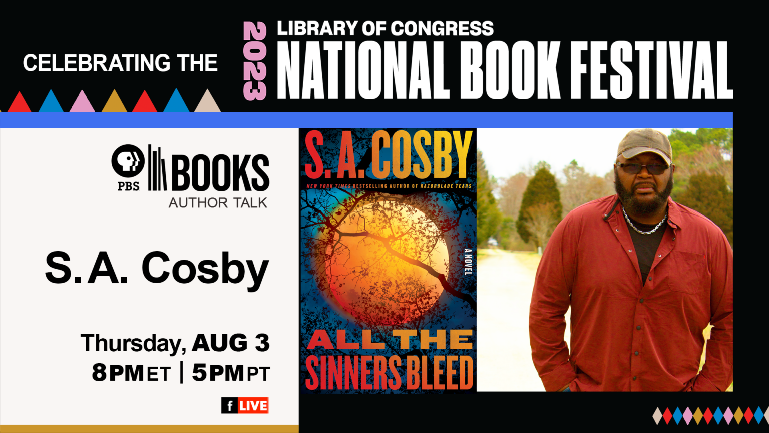 LOC National Book Festival SA Cosby PBS Books