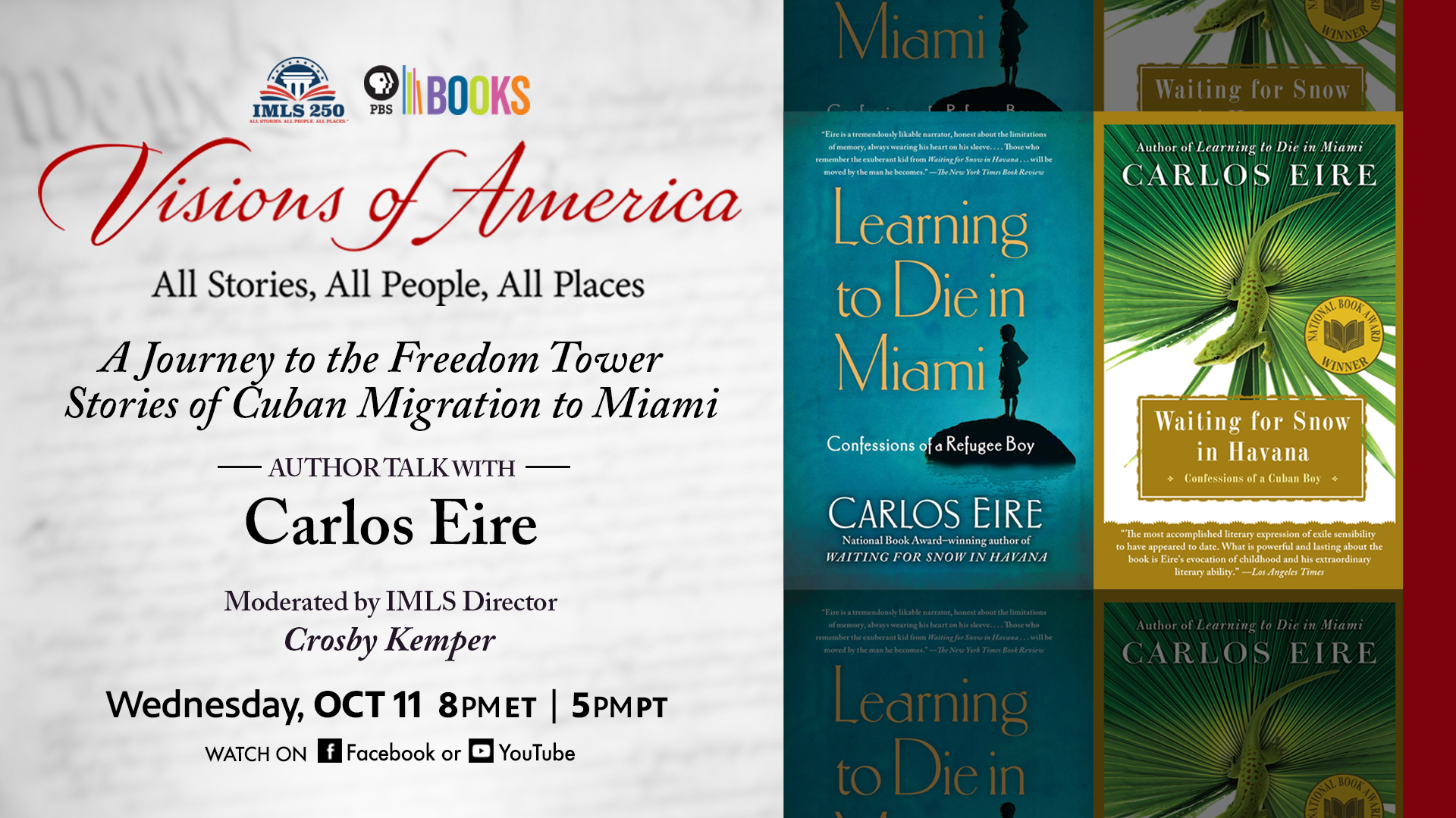 Visions of America program info with Carlos Eire